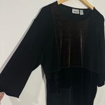 Travelers Patchwork Top In Black Size X-Large Chico's Size 3 Photo 1