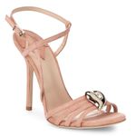 Aperlai NEW  women’s brooch accent suede ankle strap sandal IT 38.5 US 8.5 Photo 0