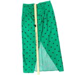 ZARA  Green Brown Polka Dot Midi Skirt Half Sleeve Top Set size S Blogger Fave Photo 2
