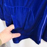Bob Mackie Vintage  Wearable Art Blue Velour Ebroidered Track Jacket Womens Small Photo 6