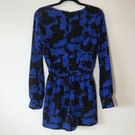 Lavender Brown Blue Long‎ Sleeve Romper Date Night Size Small Party New Years S Blue Photo 3