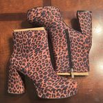 Jessica Simpson Cheetah Print Platform Ankle Boots(Size 9.5M) Photo 5