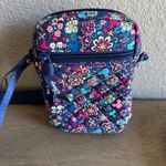 Vera Bradley  Disney Floral Crossbody Bag Quilted Purple‎ Blue Photo 1