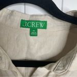 J.Crew ‎ linen beach cream oversized shirt XS minimalist vacation Photo 3