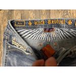 Rock Revival  Womens 27 Arda Skinny Jeans Distressed Ripped Thick Stitch Thrashed Photo 4