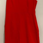 Talbots Red Sleeveless Fitted Jersey Dress Size 10 Holiday Party Christmas Photo 0