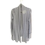 Tommy Hilfiger  white and navy striped  long cardigan size large Photo 1