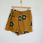 Anthropologie  Kennedy linen blends tie waist boho patterned short. Size Medium Photo 4