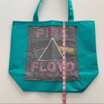Via Penny Lane Reworked Apparel | Pink Floyd Cyan Green Nylon Tote Bag Photo 4