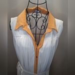 Love 21  CREME  and Tan Sleeveless Dress Photo 1