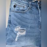 Kancan light wash midrise Denim Distressed Women Shorts size 9/28 #713 Blue Photo 1
