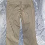 EXPRESS y2k beige office core capri pants with belt buckle Photo 3