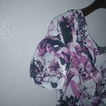 Jean Paul Gaultier L Short Sleeved Floral Purple Pink Mini Dress Size L Photo 7