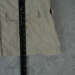 Royal Robbins  Shirt Womens XL Expedition Safari Button Up Long Sleeve Nylon Tan Photo 5