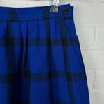 Pendleton Vintage Blue Plaid 100% Virgin Wool Skirt Size 12 Photo 5