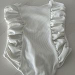 Pretty Little Thing  White Strapless Rouched Bodysuit Photo 1
