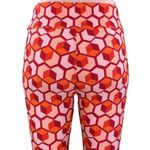 LuLaRoe Red Geo Print High Waist Leggings Photo 6