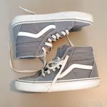 Light Gray Sk8-Hi Skate Shoe -Vans Classic Sneakers (Unisex) Photo 0