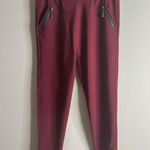Coco + Carmen NWT maroon pull on pants zipper pockets s/m Photo 1