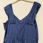 Current Air  small Elegant formal Navy Blue empire Maxi Dress Maxi ruching detail Photo 7