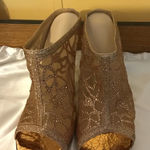 SheIn Golden glamour Sandals for glitter with stiletto tulle Mules Photo 0