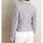 Anthropologie Hei Hei vegan suede Moto jacket Gray Women’s Small Faux suede Photo 1