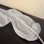 Mustard Seed NWT  Open Shoulder sage Waist Tie mini Dress, peasant sleeve, sz S Photo 10