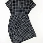 Vince Camuto  Plaid Check Print Pattern Asymmetrical Handkerchief Hem Dress 8 Photo 3
