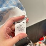 Ganni Blue Gingham Women's Knit Top with Cute Monster Print Photo 8