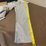 Brandy Melville high Rise gray Tan white striped tilden elasticize pants Photo 5