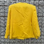 Vintage 90s Sheridan Square Yellow Black Rough Woven Women's Blazer Size 14 Photo 1