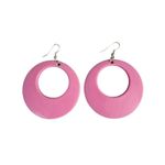 Earrings Vintage Raspberry Pink Hoop Lightweight & Comfortable Photo 1