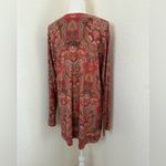 Soft Surroundings  Paisley Design Pullover‎ Sweater  sz Xl Photo 4
