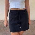 Black mini skirt terry cloth Size M Photo 1