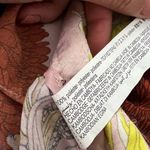 ZARA Satin Floral Wide Leg Brown Pink Pants Sz M Photo 6