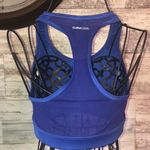 Adidas clima cool sports bra blue workout bra size medium gym work out clothing Photo 2