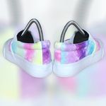 Olivia + Kate Beyley Rainbow Tie Dye Platform Slip on Sneakers Size 7 Photo 5