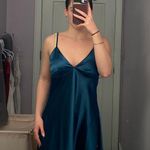 Blue Satin Dress Photo 0