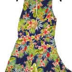 Lush Clothing Lush Tropical Floral Dress with Navy and Coral Photo 1
