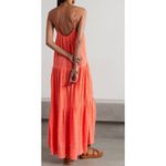 Apiece Apart  Saluda Orange Gauze Tiered Maxi Dress Size L NWT Photo 7