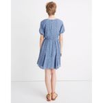 Madewell Tassel-Tie Mini Dress in Calico Floral Blue Size 6 Summer Coquette Girl Photo 4