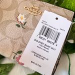 Coach Snap Wallet In Signature Canvas With Nostalgic Ditsy Print ch477 Photo 4