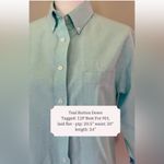 Cabin creek Aqua Button Down | Size 12P | EUC | Discontinued Photo 5