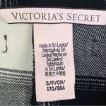 Victoria's Secret Victoria’s Secret Plaid‎ Flannel Shorts Sleep Romper Black White Small Photo 8