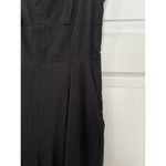 Madewell Grace Smocked Cap Sleeve Wide Leg Crop True Black Jumpsuit Women's Sz 4 Photo 4