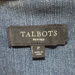 Talbots Stylish Indigo Denim Jacket for Women Size P Blue Photo 8