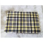 Ipsy Yellow Black Checkered 90s Glam Bag Makeup Bag - New! Photo 2