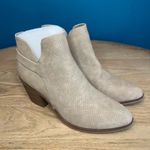 MIA New!  Women's Jullep Perf Pointy Ankle Block Heel Booties Khaki Tan Size 8 Photo 0