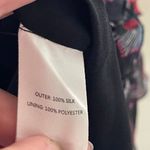 Saloni Tilly Ruffle Silk Floral Button Down Mini Dress sz 12 Blue Photo 6