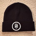 Black beanie hat unisex new never worn one size fits all Photo 0